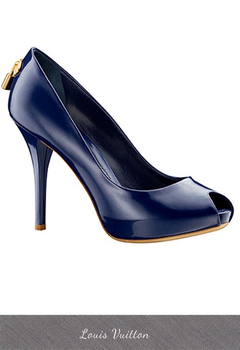 louis vuitton heels blue